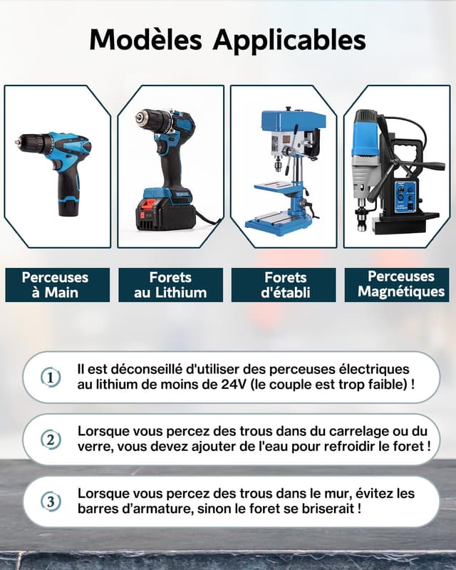 Detalle de Coffret forets métaux HSS titane 13 pièces