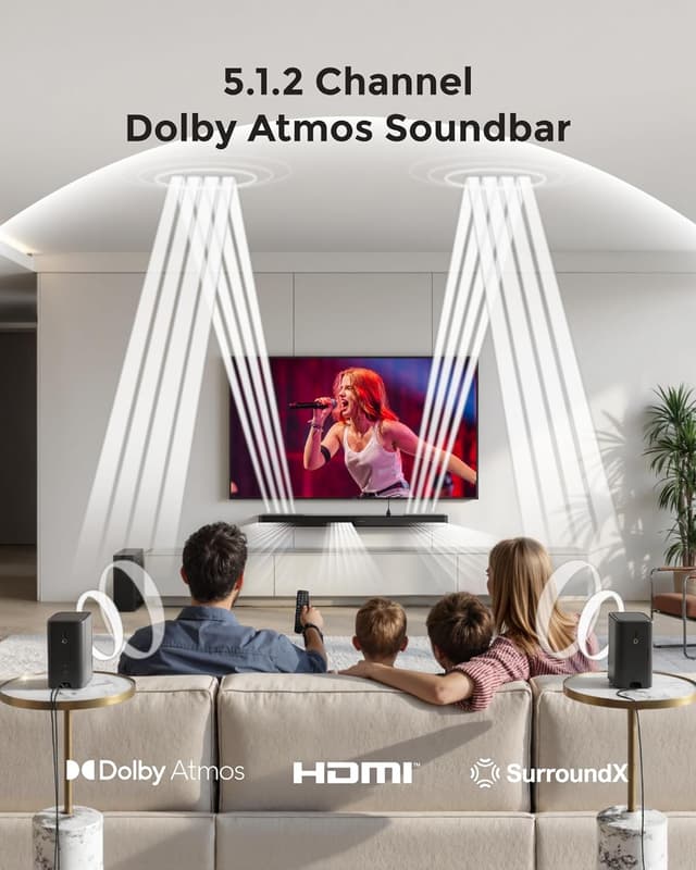 Detalle 2 de ULTIMEA Skywave F40 5.1.2ch Dolby Atmos sound bar