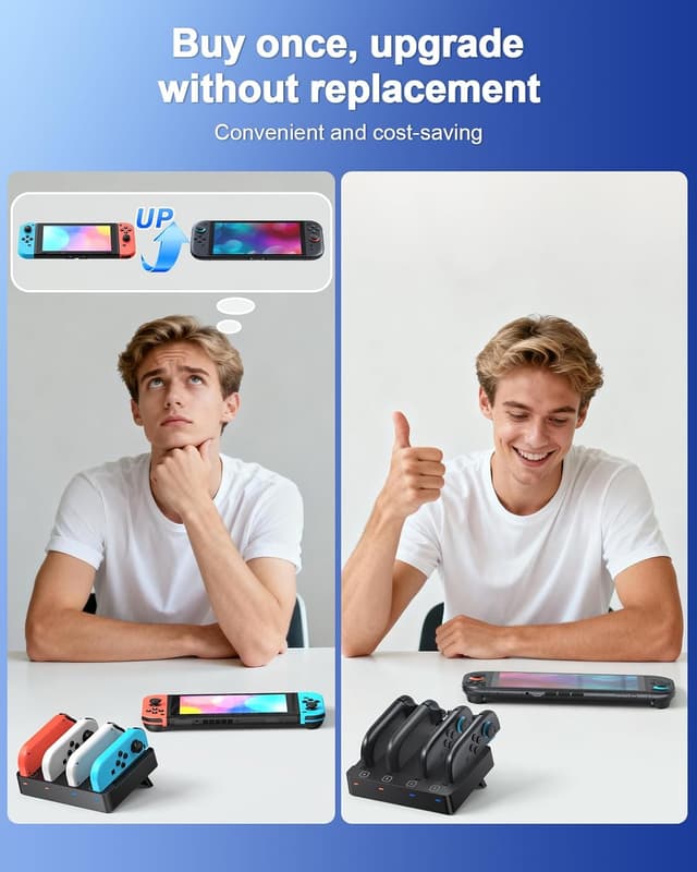 Thumbnail 6 de Nintendo Switch Controller Charging Dock for Joy‑Con 2 & 1 ⚡