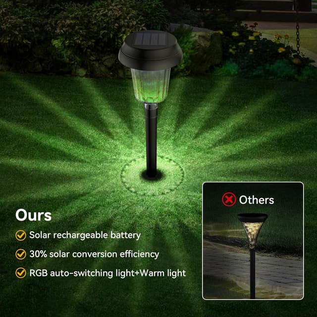 Detalle 2 de TECKNET Solar garden lights 8 pack