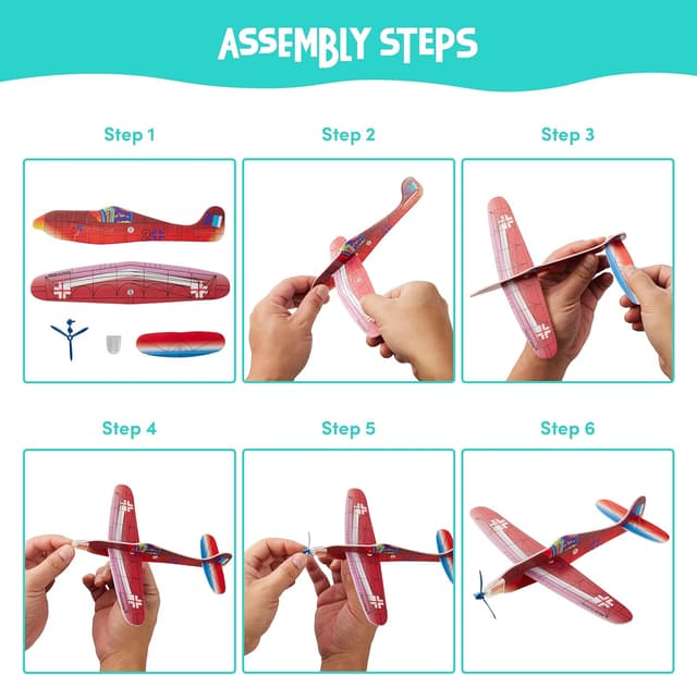 Thumbnail 6 de THE TWIDDLERS 48 Volanti Aeroplani 20 cm 🛩