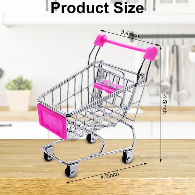 Detalle 2 de Yeelua Mini Shopping Trolley 2-piece desk tidy 🛒