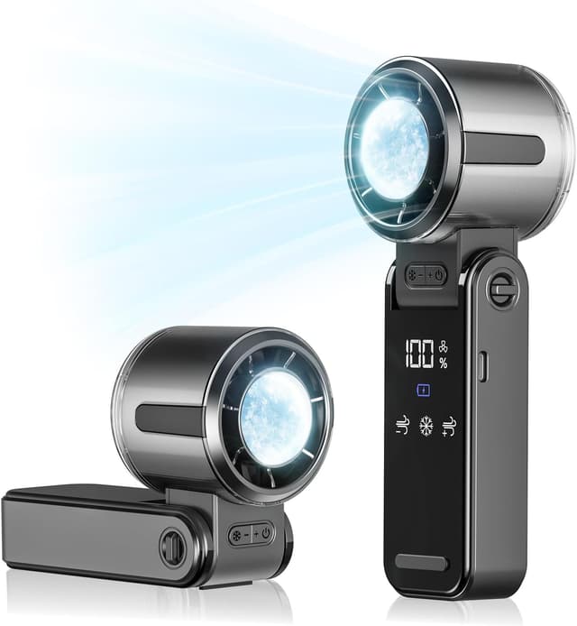 Detalle de HappyGoo portable fan 10,000 RPM hand-held