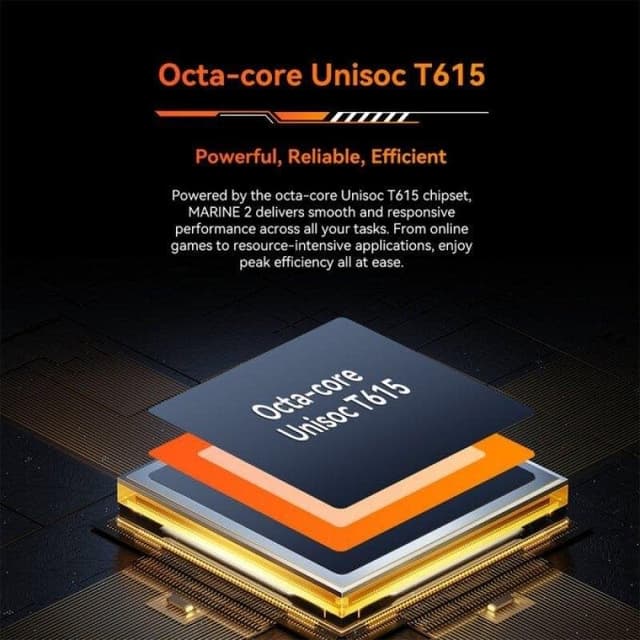 Detalle 2 de OSCAL Marine 2 4G con 8GB RAM, 256GB y batería de 11.000 mAh (6,56") negro