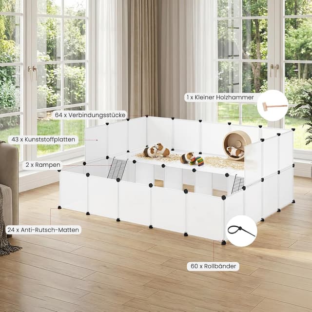 Thumbnail 4 de EUGAD Kleintiergehege 181x145x72 cm đ