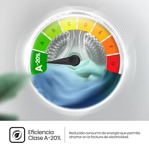 Detalle de Hisense WF3S1043BW3: lavadora con vapor, WiFi y función Auto Wash de 10,5 kg