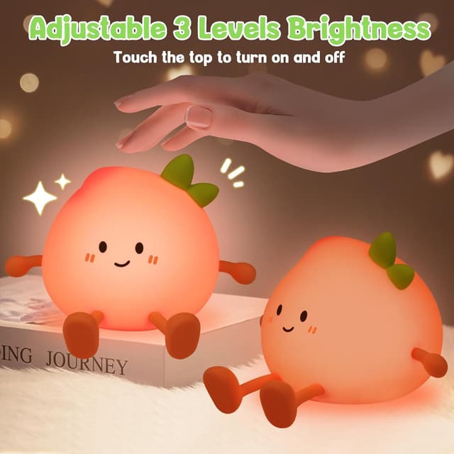 Thumbnail 1 de Wrischan Luz Nocturna Infantil Durazno recargable