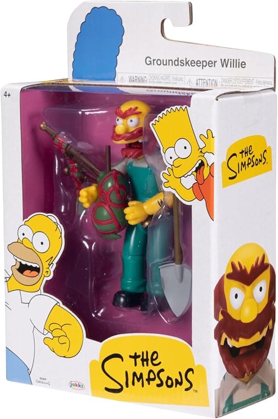 Thumbnail 6 de Los Simpsons - Figura Groundskeeper Willie Articulada 13 cm 🎉