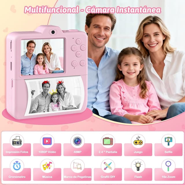 Detalle 2 de UIONVO Camara Fotos Infantil 1080P