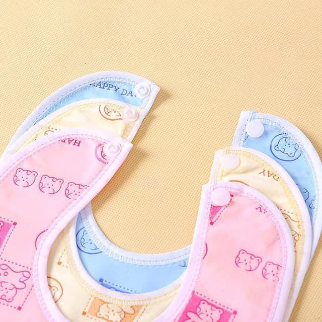 Detalle de SLOSH bavaglini neonati impermeabili con bottone e panno per ruttino/dentizione (pacco da 11)