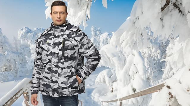 Thumbnail 2 de QPNGRP Mens Waterproof Ski Jacket