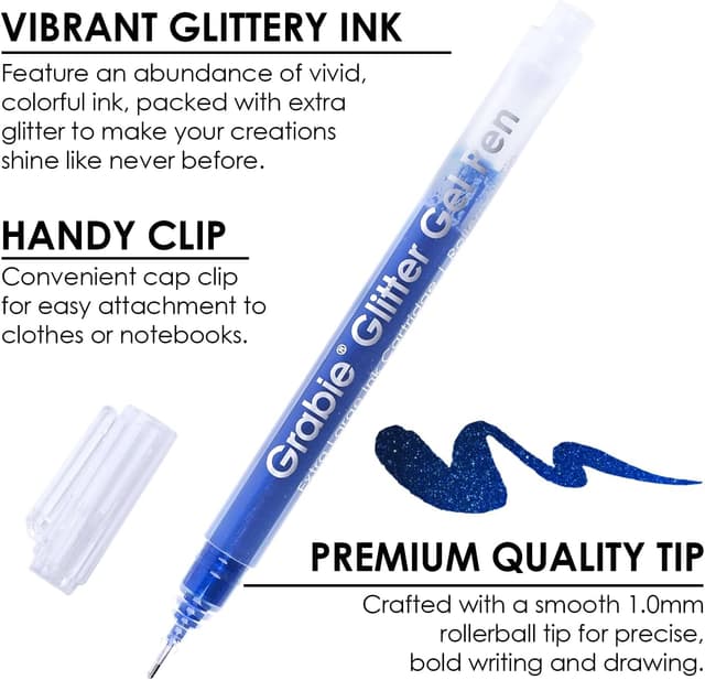 Detalle de Grabie pennarelli glitter gel Jumbo 18