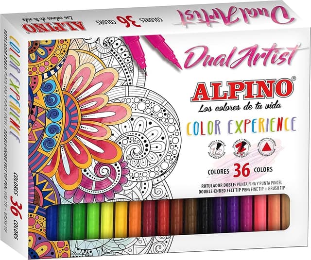 Imagen de Alpino Color Experience 36 rotuladores duales 🎨 en OfertitasTOP