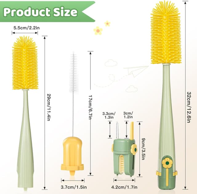 Thumbnail 3 de Orzbow Goupillon Biberon 5-en-1 — lot de 2