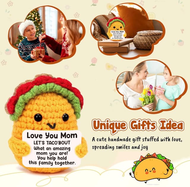 Thumbnail 1 de Funny Crochet Taco Mom Gift 1pc