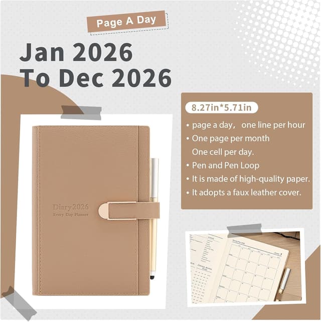 Detalle 2 de Akademischer Terminkalender 2026 A5