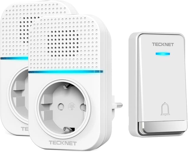 Detalle de TECKNET Türklingel Steckdosen-Funk 400 m