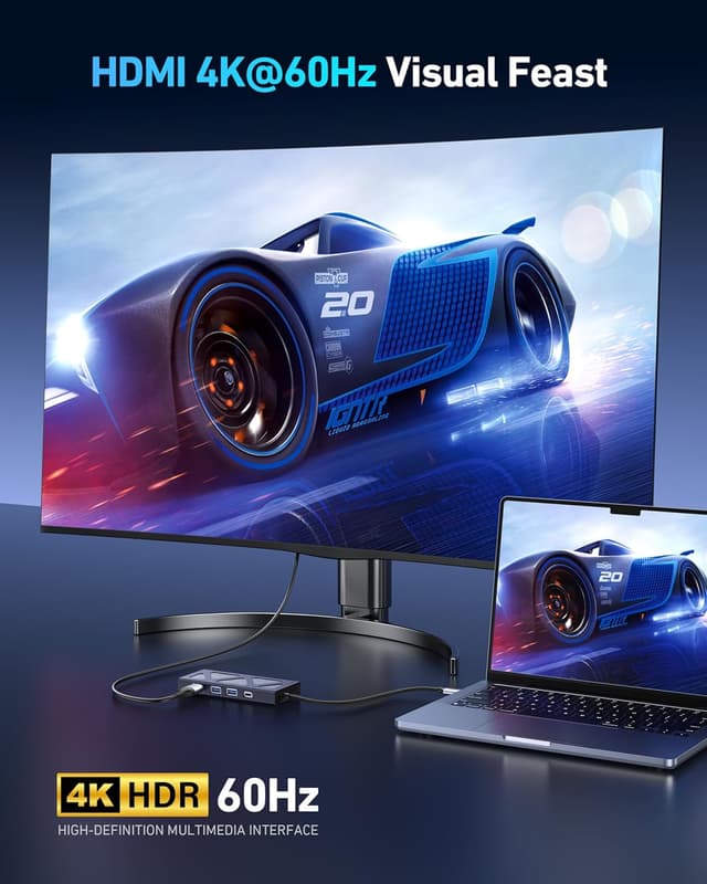 Detalle de BENFEI Hub USB C 6 in 1 100 W