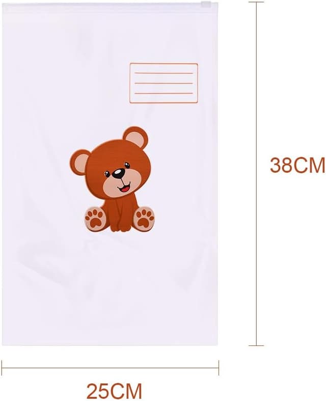 Detalle de GOLDGE 10 bustine corredino neonato con chiusura ermetica e cursore (38 × 25 cm)