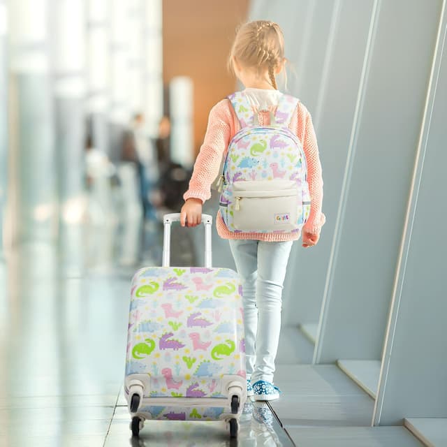 Detalle 2 de Coolife 5tlg Kinderkoffer Set Dino