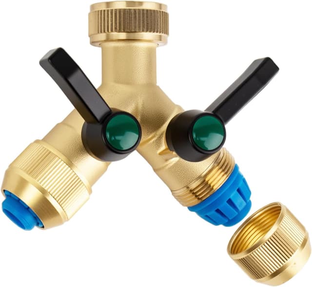 Detalle de Tesmotor Raccordo per rubinetto in ottone a Y con 2 uscite da 1/2