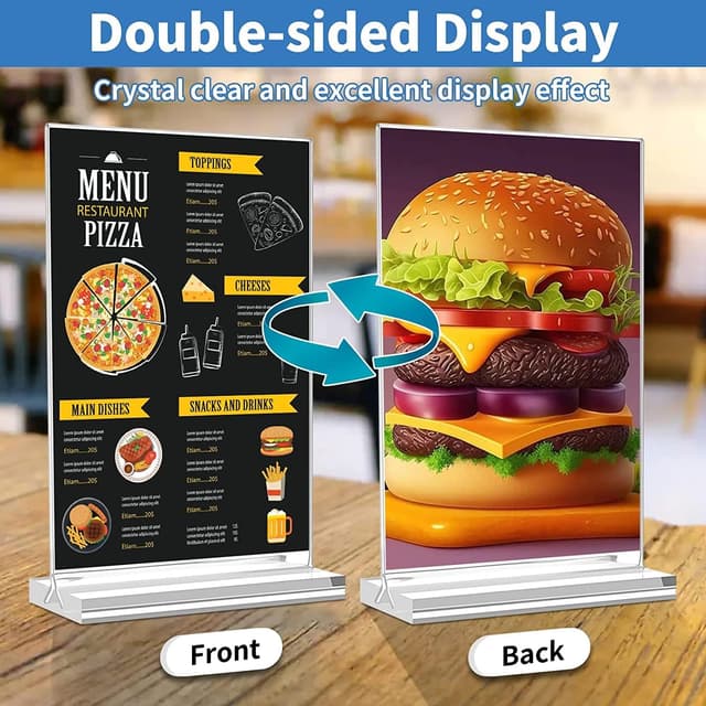 Detalle 2 de Acrylic A5 sign holder 6 pack by ROSSHINE