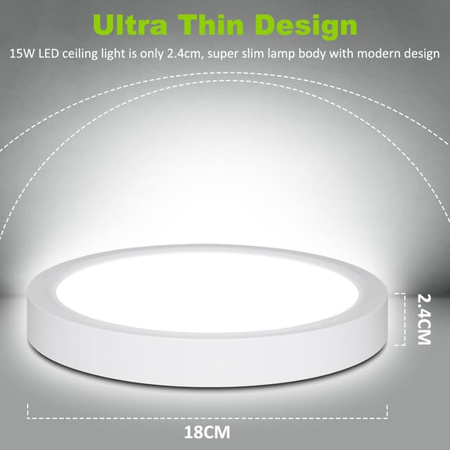 Detalle de Befurglor 15W LED ceiling light, 5000K