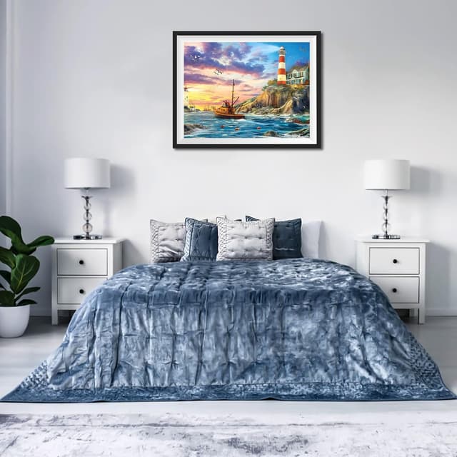 Thumbnail 1 de MOGTAA Leuchtturm Diamond Painting 30x40cm