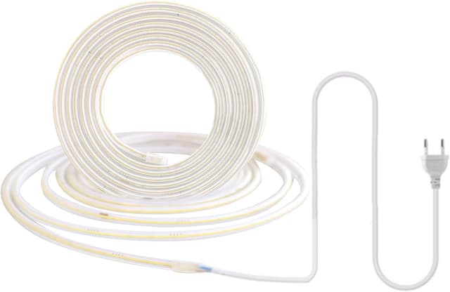 Detalle 2 de pcning COB Flexible LED Strip Light Kaltweiß 3 m – 230 V Direktanschluss, IP67, 6.000 K