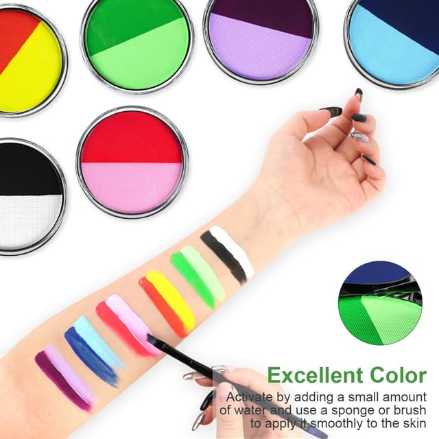 Detalle 1 de LOPHE Body Paint: pittura viso e corpo lavabile in 2 colori, base d’acqua