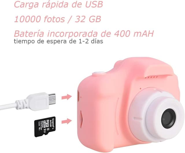 Detalle 2 de Faburo Cámara Infantil de Fotos y Video para Niños 📸
