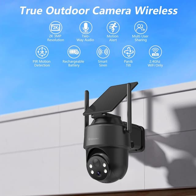 Thumbnail 2 de GALAYOU R1 4P 2K Wireless Outdoor PTZ Camera