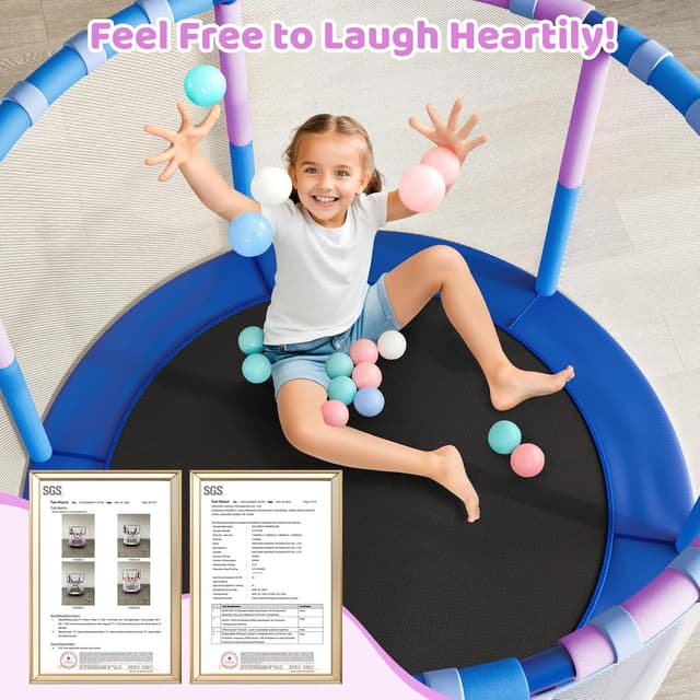 Thumbnail 5 de Yohood 55" Trampoline for Kids 55