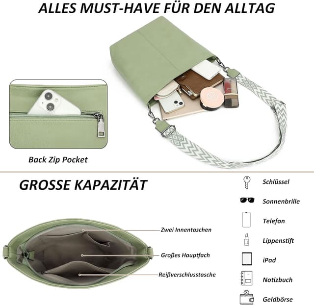 Detalle 2 de TANTOMI borsa a tracolla da donna 33x27x10,5