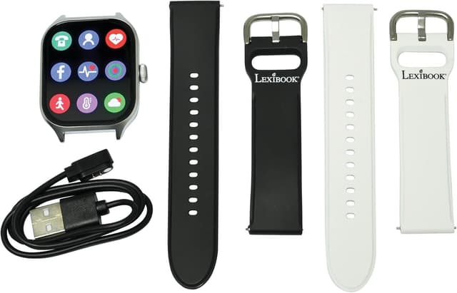 Detalle de Lexibook Power Watch DMW075 – Orologio connesso con chiamate, notifiche e allenatore sportivo