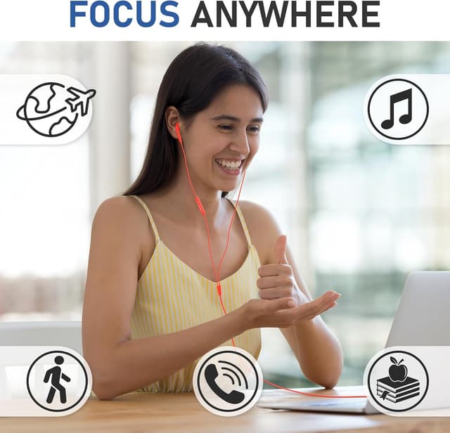 Thumbnail 6 de LUDOS FEROX In-Ear Kopfhörer mit Kabel und Mikrofon (3,5 mm Klinke) – Koralle, inkl. 5 Jahre Garantie