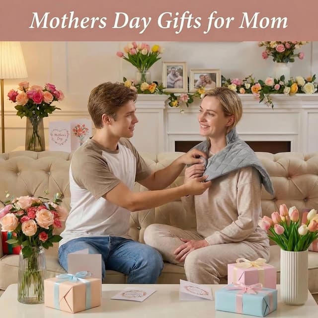 Detalle 2 de Weighted Heating Pad 9-Heat Options, Grey