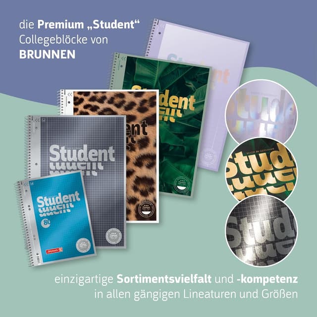 Detalle 2 de Quaderno universitario Premium A4 4 fori menta