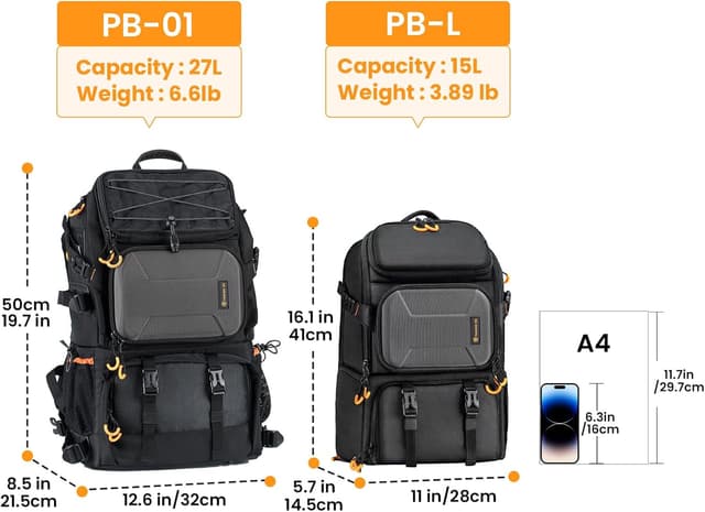 Detalle 2 de TARION Kamerarucksack für DSLR bis 15,6 Zoll