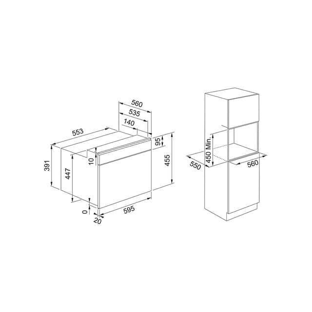 Detalle 2 de Franke 1310632660 microondas 40 litros Grill
