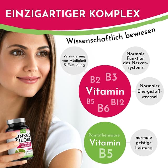 Detalle 2 de Ginkgo Biloba 6000mg 365 Tabletten