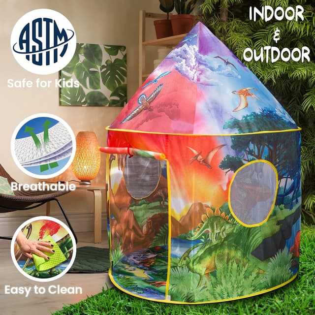 Detalle 1 de W&O Dinosaur Discovery Play Tent 3–5 years