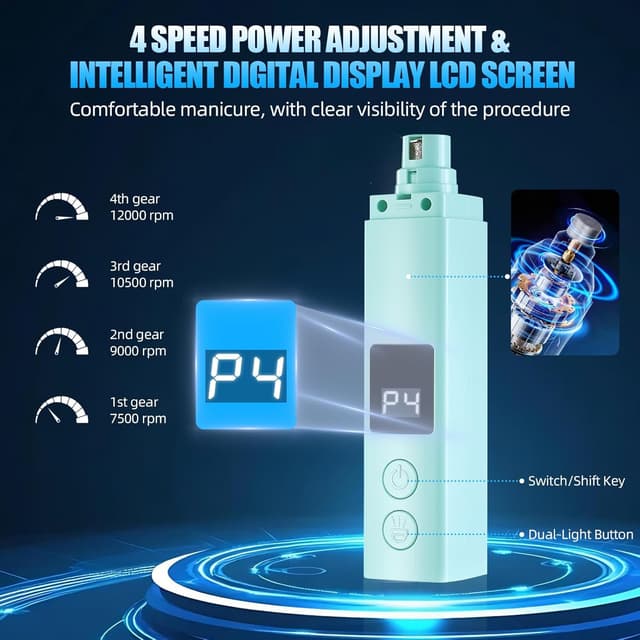 Thumbnail 5 de zikillya Dog Nail Grinder with LED Light