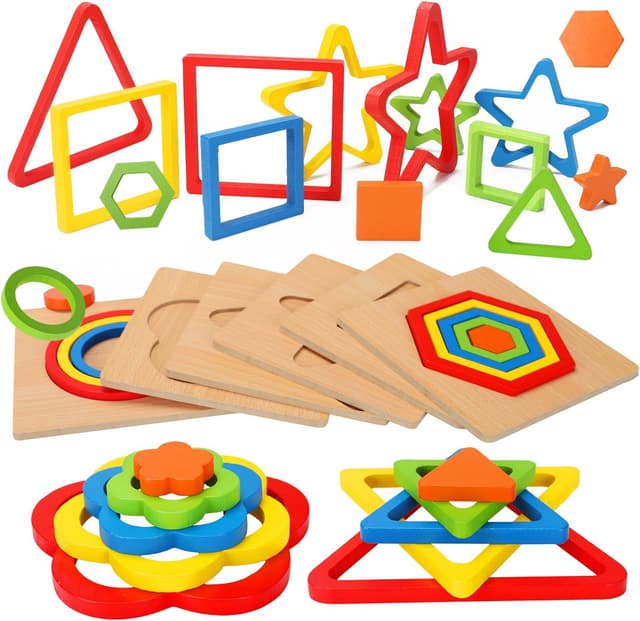 Detalle de Toddler Montessori Wooden Puzzle 30 pcs 🧩