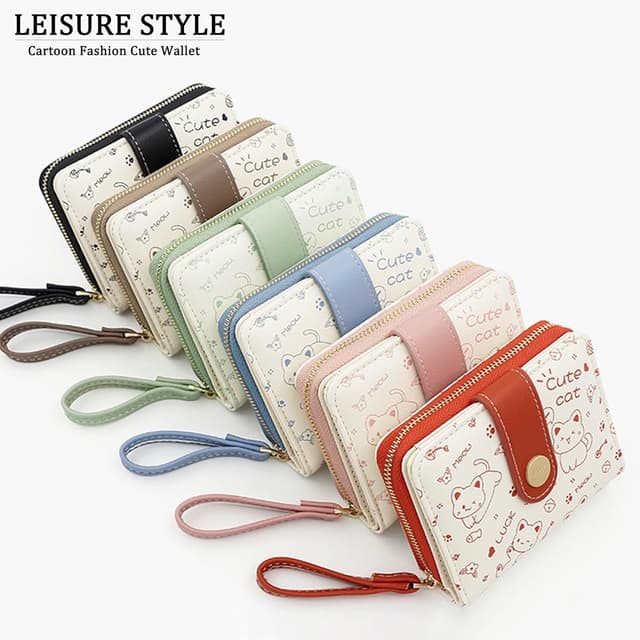 Thumbnail 6 de LZSXDWXY Damen-Geldbörse mit Gänseblümchen-Motiv, Reißverschlussfächer und Kartenfächern