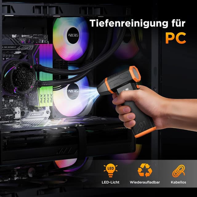 Detalle 1 de VIWAVE Elektrisches Staubgebläse 150.000 U/min