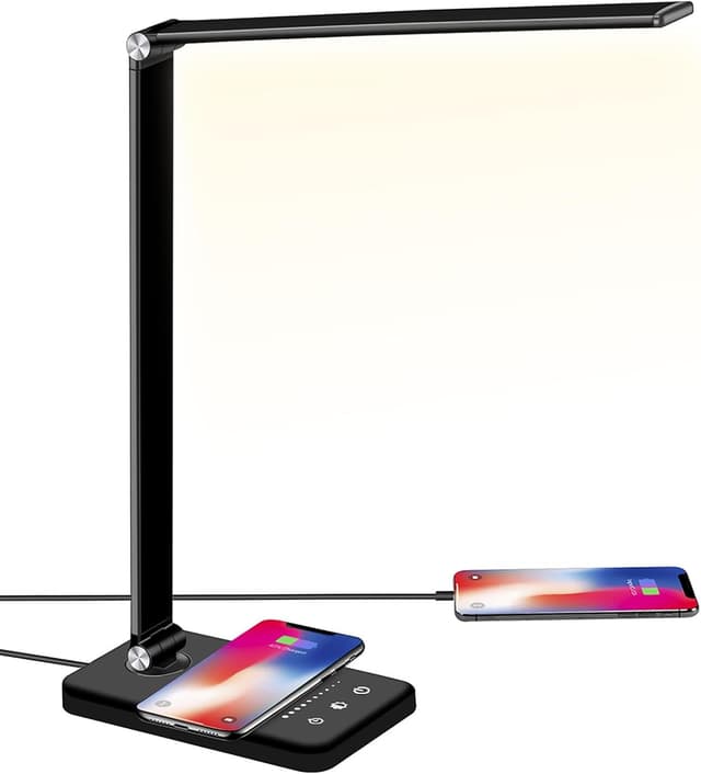 Imagen de BIENSER LED Desk Lamp 10-level dimmable with wireless charger en OfertitasTOP