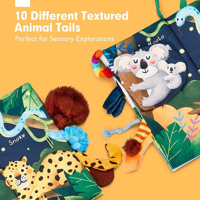 Thumbnail 4 de hahaland Jungle Tails sensory baby book for 0–12 months
