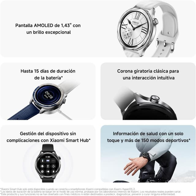 Thumbnail 1 de XIAOMI Watch S4 1,43" AMOLED, 15 días de batería ⌚