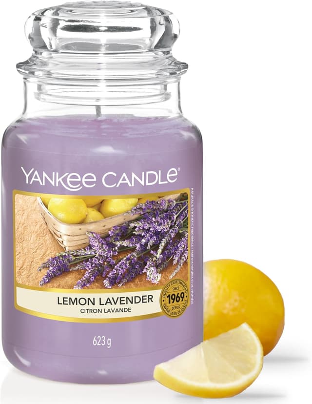 Detalle de Yankee Candle Lemon Lavender Large Jar
